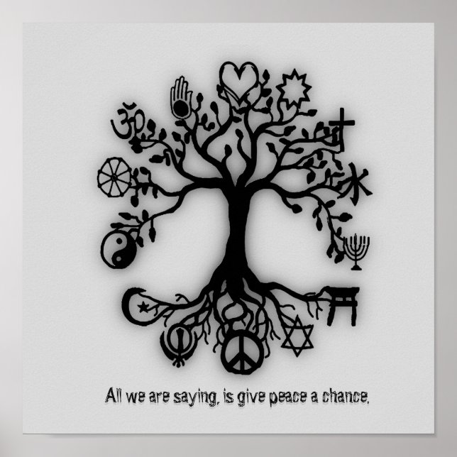 Póster Dê uma chance à paz (Frente)