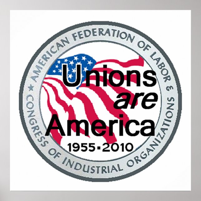 Poster de Uniões do Dia do Trabalho (Frente)