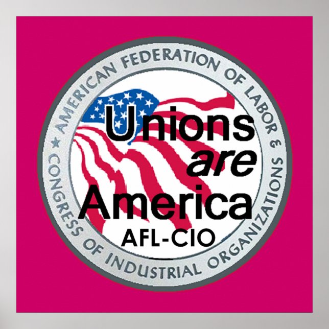 Poster de Uniões do Dia do Trabalho (Frente)