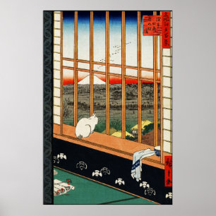 Poster de Utagawa Hiroshige: Asakusa Ricefields