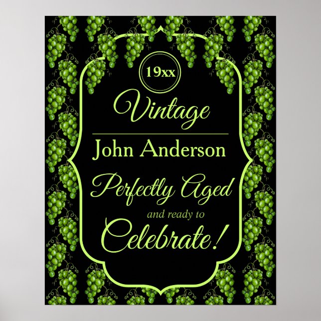 Poster de Uvas Verdes (Frente)