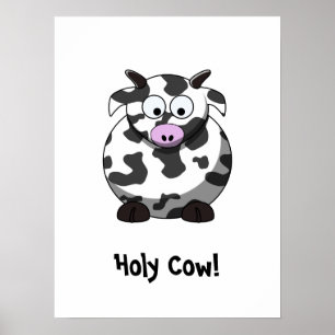 Poster de Vaca de Cartoon