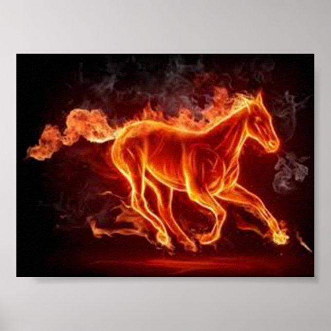 Poster de Valor de Cavalo Flamming (Frente)