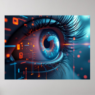 Poster de valor de fosso de olhos quânticos