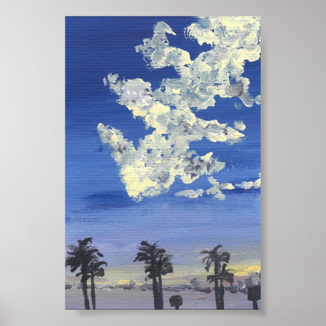 Poster de Valor de Impressão Sunset legal (Frente)