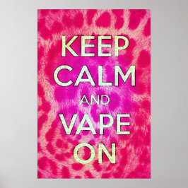 Poster de Vape Cheetah Rosa
