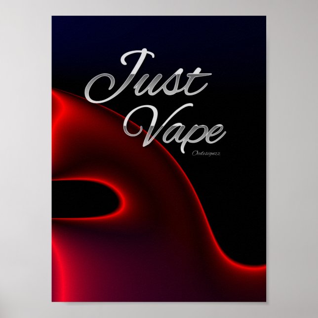 Poster de Vaping Elegante (Frente)