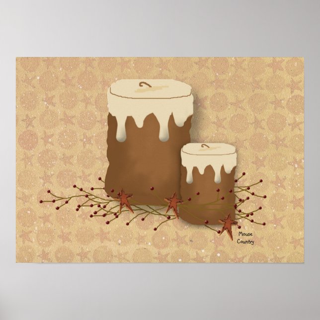 Poster de Velas Primitivas (Frente)