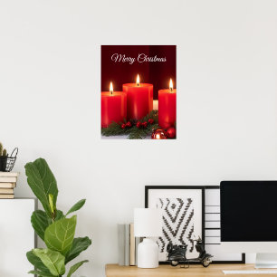 Poster de Velas Românticas de Natal