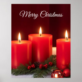 Poster de Velas Românticas de Natal