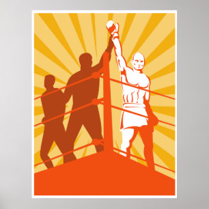poster de vencimento do campeonato do lutador do