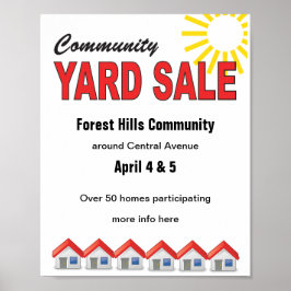 Poster de venda do Yard Community