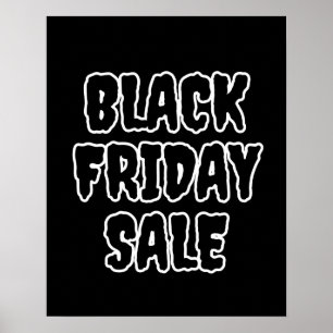 Poster de Venda na Sexta-Feira Negra, Sinal de Ven