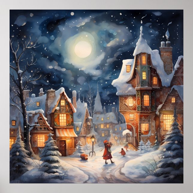 Poster de Véspera de Natal Mágica (Frente)