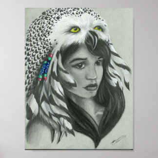 Poster de Vestido da Cabeça de Neve
