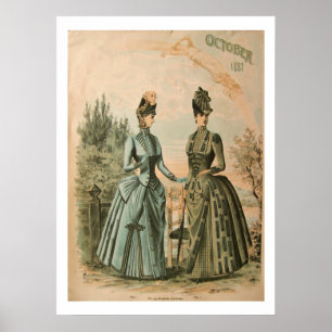 Poster de Vestido de Bustle Victoriano