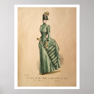 Poster de Vestido de Bustle Victoriano