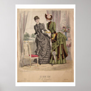Poster de Vestido de Bustle Victoriano