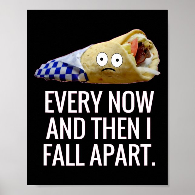 Poster De vez em quando eu desmorono Gyro Grego Fun Foo (Frente)
