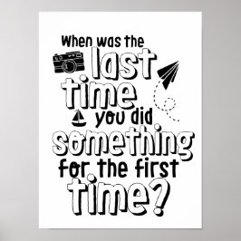 Poster de Viagem de Aventura de Vida Inspiradora