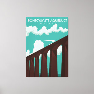 Pôster de viagem Leaderfoot Viaduct Escócia Canvas