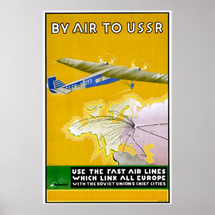 Poster de viagens 1935 de Intourist do vintage