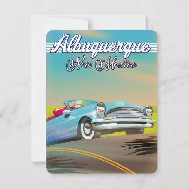 Poster de viagens Albuquerque Novo México. (Verso)