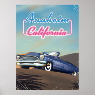 poster de viagens Anaheim California