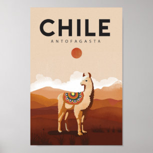 Poster de viagens antofagasta do Chile