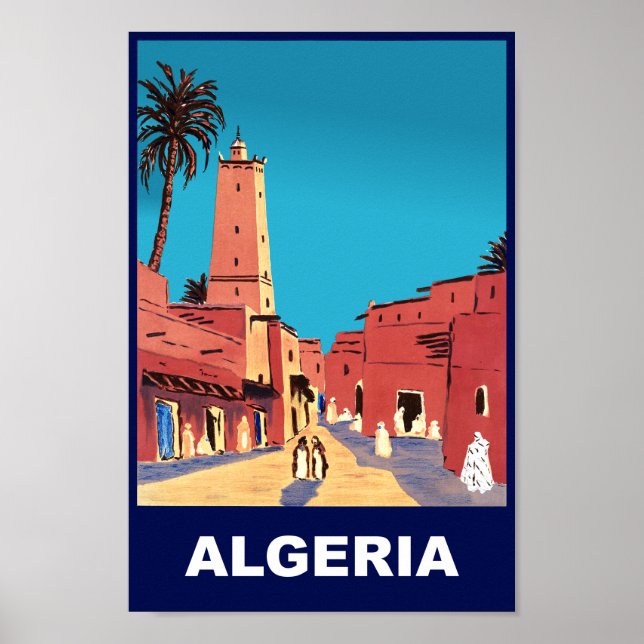 Poster de viagens Argélia (Frente)