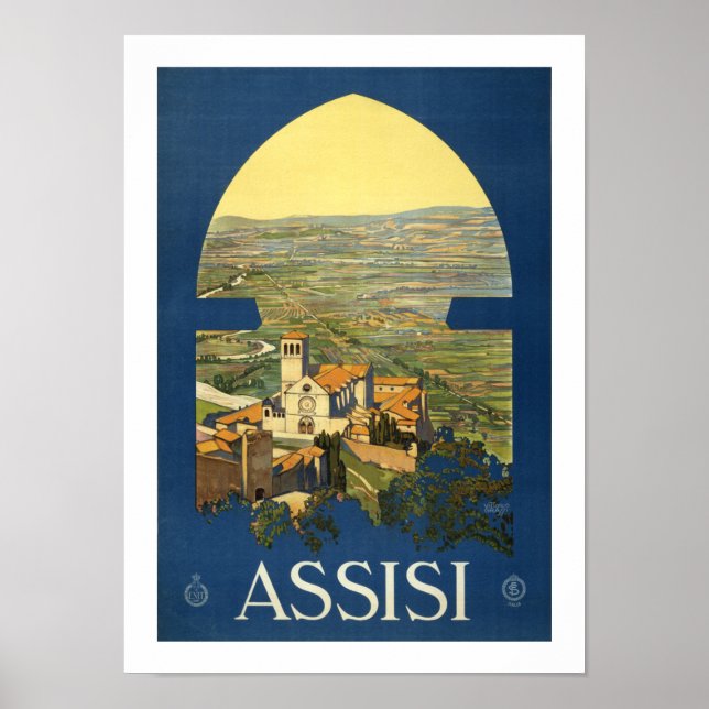 Poster de viagens Assisi (Frente)
