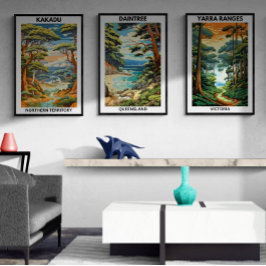 Poster de viagens australiano, Kakadu, NT