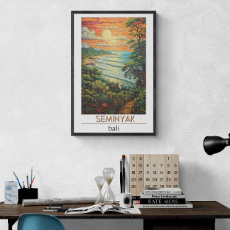 Poster de viagens Bali, Poster de viagens Seminyak