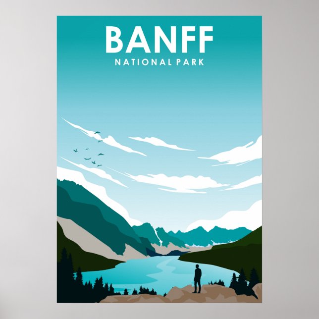 Poster de viagens Banff National Park Canada (Frente)