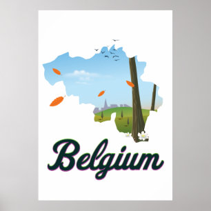 Poster de viagens belga.