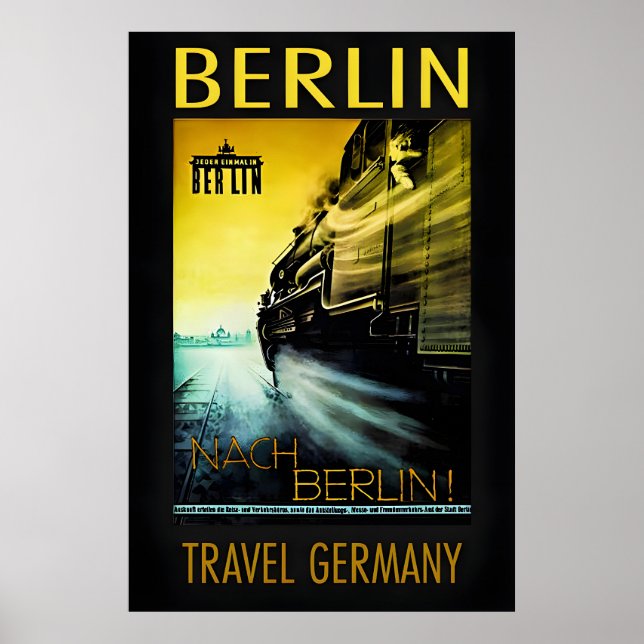 Poster de viagens Berlim-Alemanha (Frente)