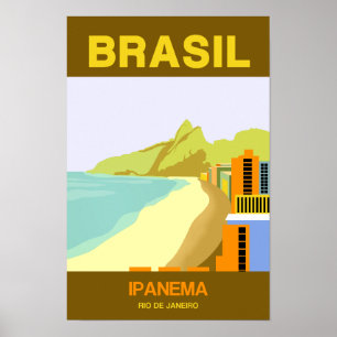 Poster de viagens Brasil