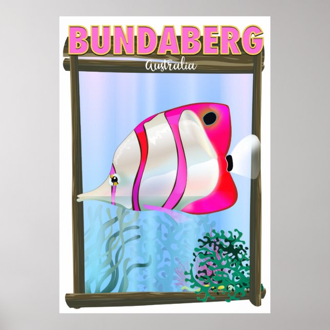 Poster de viagens Bundaberg Austrália (Frente)