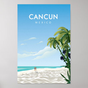Poster de viagens Cancun México