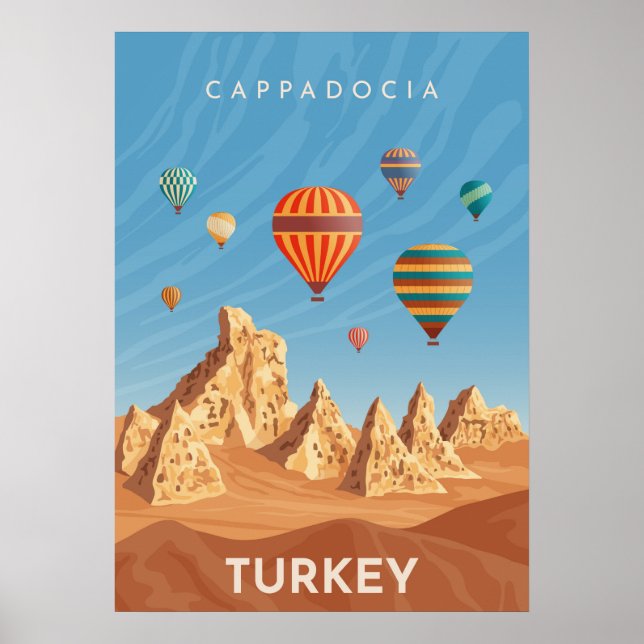 Poster de viagens Cappadocia Turquia (Frente)