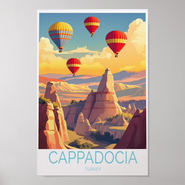 Poster de viagens Cappadocia Turquia (Frente)