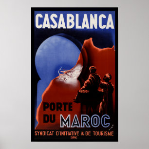 Poster de viagens Casablanca Pore Du Maroc