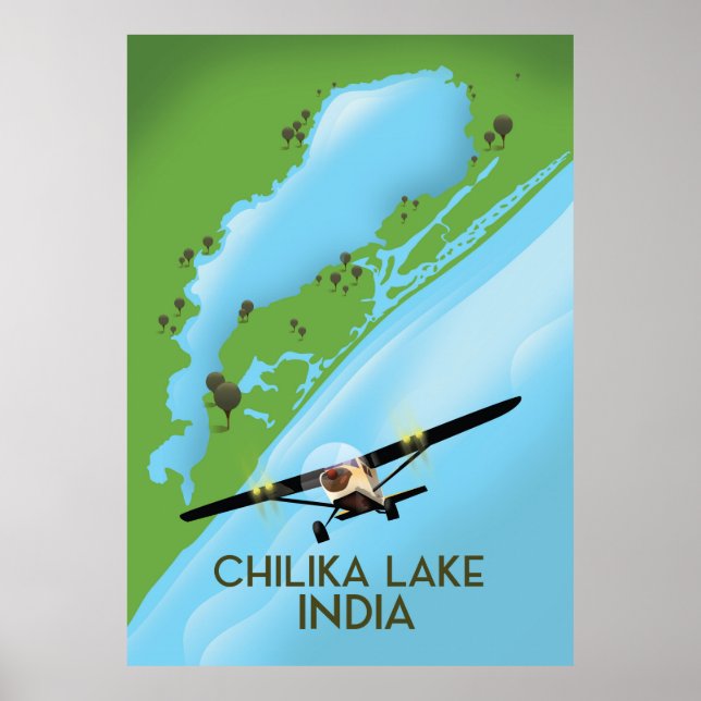Poster de viagens Chilika Lake India (Frente)