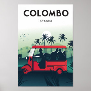 Poster de viagens Colombo Sri Lanka