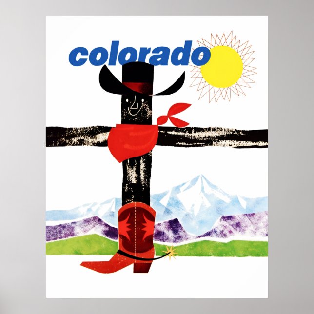 Poster de viagens Colorado (Frente)