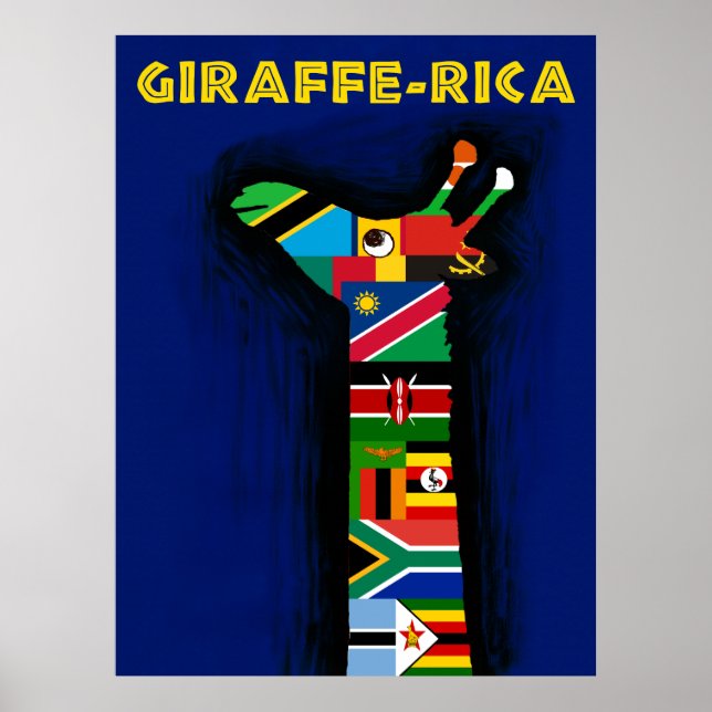 Poster de viagens da África (Frente)