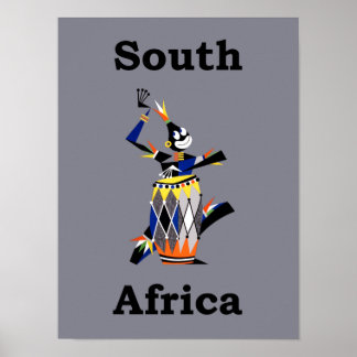 Poster de viagens da África do Sul
