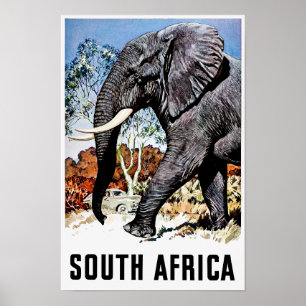 Poster de viagens da África do Sul