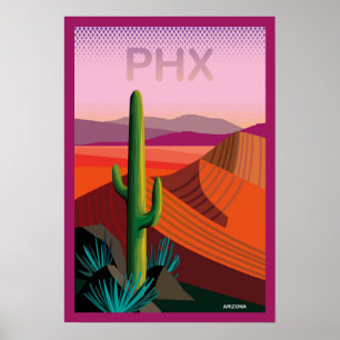 Poster de viagens da arizona de Phoenix
