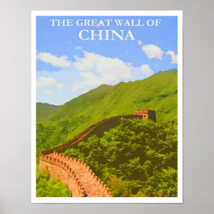Poster de viagens da China